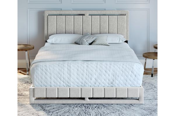 Shiloh King Platform Bed - Ivory