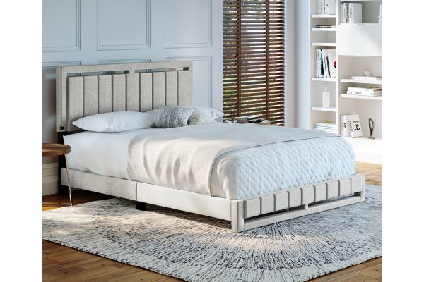 Shiloh King Platform Bed - Ivory