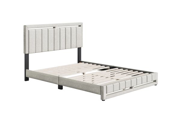 Shiloh Queen Platform Bed - Ivory