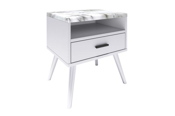 Davita Nightstand - White