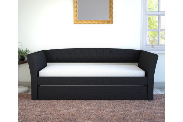 Neville Daybed with Trundle - Charcoal
