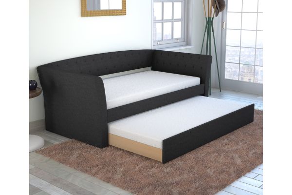 Neville Daybed with Trundle - Charcoal