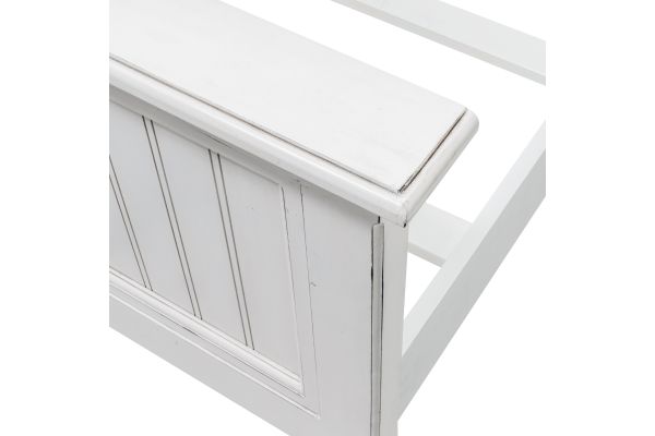 Monaco Queen Bed - White