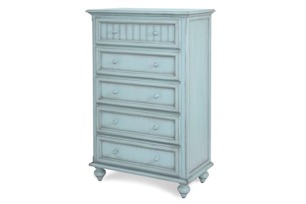 Monaco 5 Drawer Chest - Blue