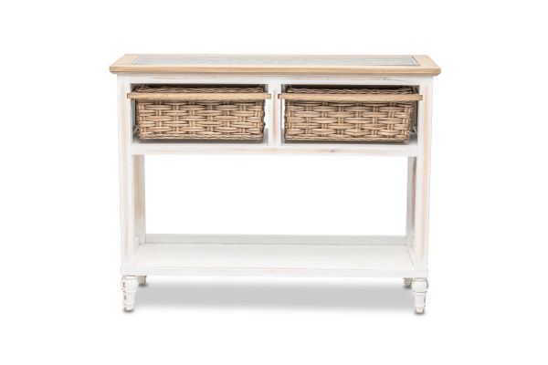 Island Breeze 2-Basket Console Table