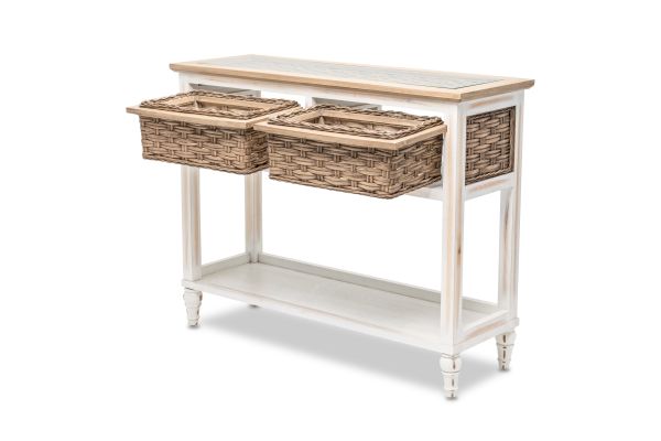 Island Breeze 2-Basket Console Table