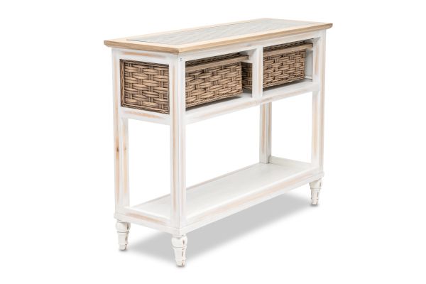 Island Breeze 2-Basket Console Table