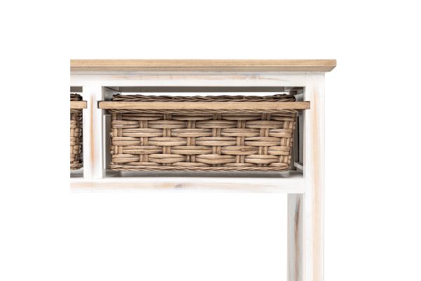 Island Breeze 2-Basket Console Table