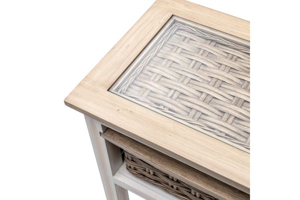 Island Breeze 2-Basket Console Table