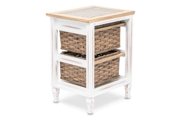 Island Breeze 2-Basket Storage Cabinet
