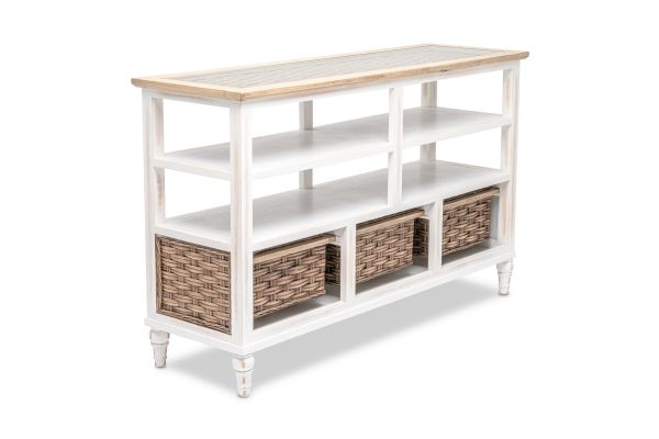 Island Breeze 3-Basket Entertainment Center
