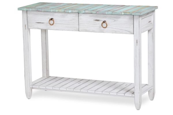 Picket Fence Console Table - Blue