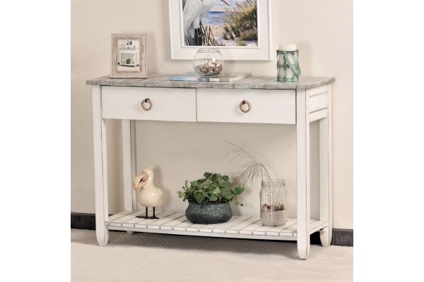 Picket Fence Console Table - Grey