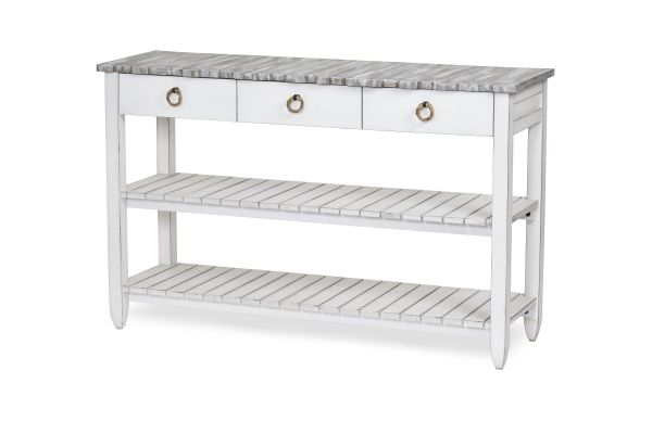 Picket Fence Entertainment Center - Grey