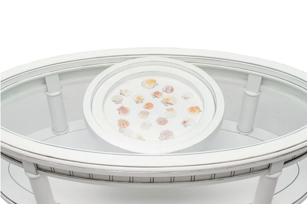 Monaco Oval Coffee Table with Tray Insert