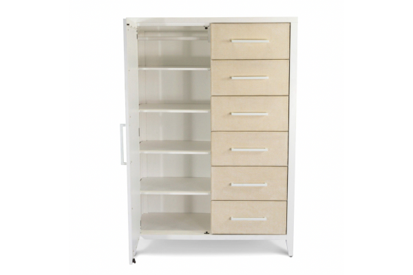 Miramar Woven Mirrored Door Chest
