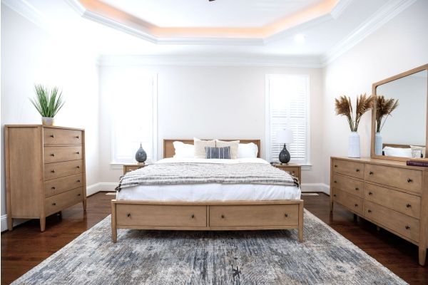 Chatham King Low Profile Platform Solidwood Bed with Storage