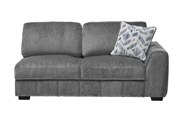 Overnight Grey 4-Piece Sleeper Sectional with Left Arm Facing Chaise