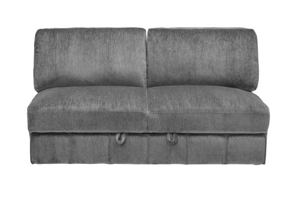 Overnight Grey 4-Piece Sleeper Sectional with Right Arm Facing Chaise