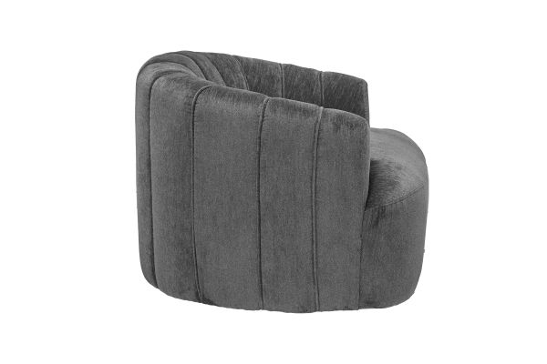 Overnight Grey Swivel Chair