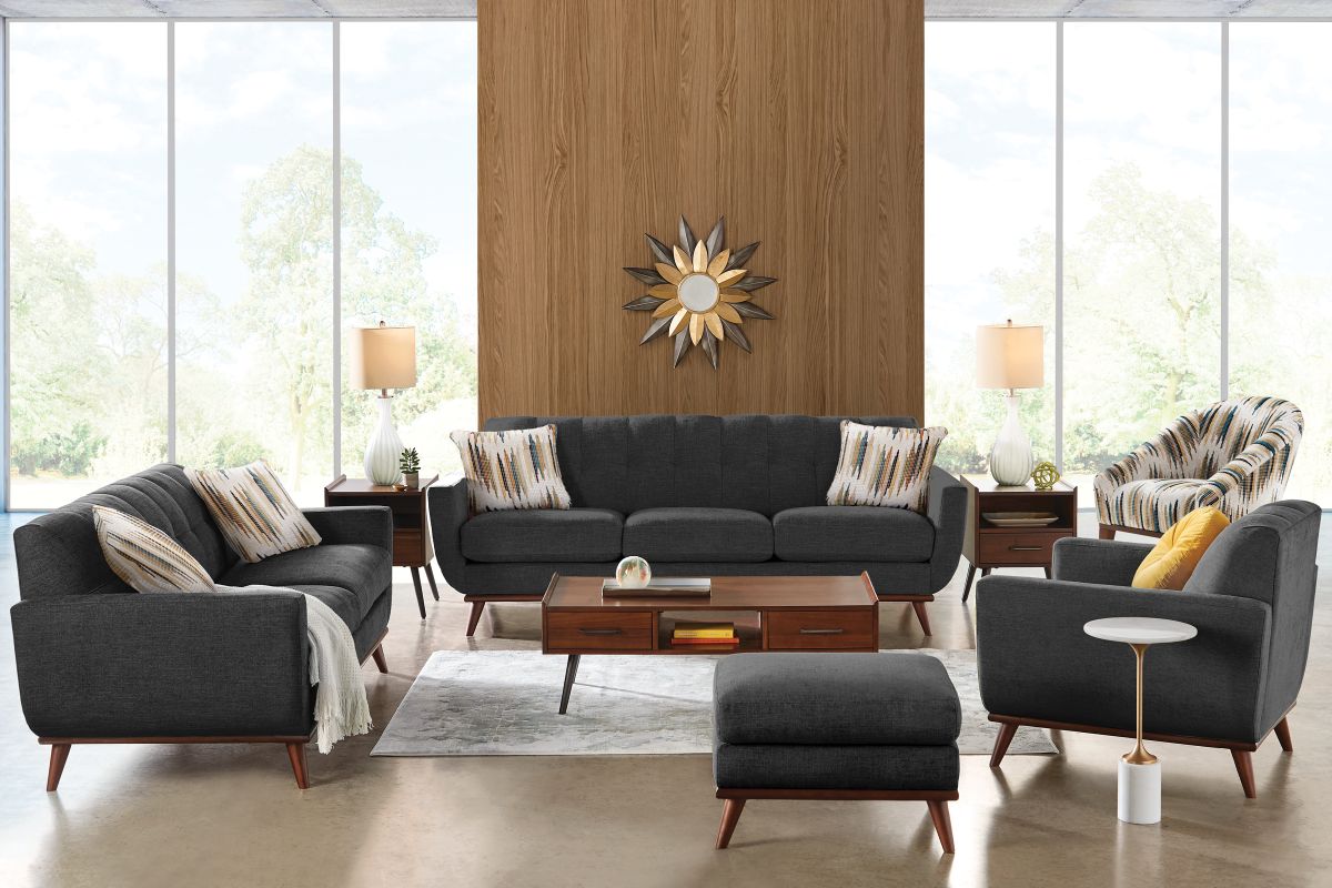 Elliot Graphite Loveseat 2