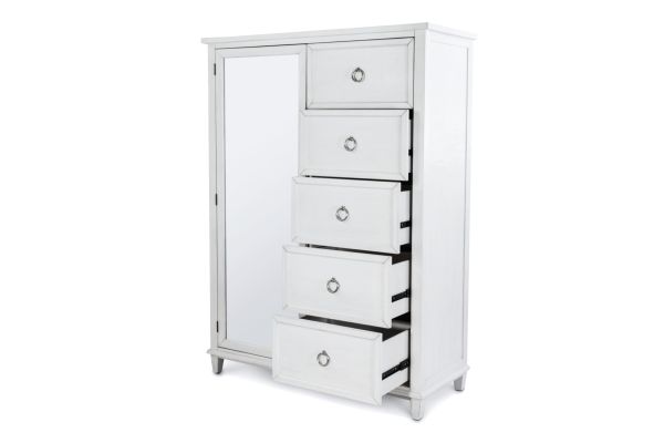 Point Breeze Mirrored Door Chest