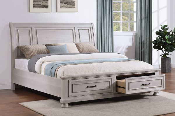 Arthur Light Grey 5-Piece King Bedroom Set