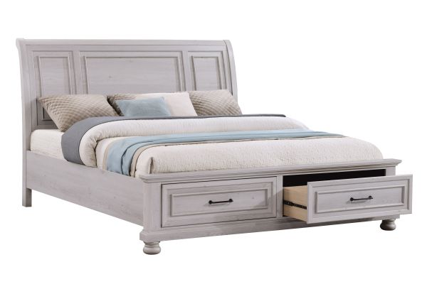 Arthur Light Grey 5-Piece King Bedroom Set