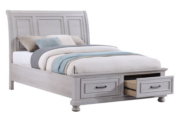 Arthur Light Grey 5-Piece Queen Bedroom Set