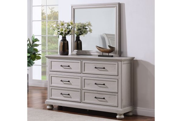 Arthur Light Grey 5-Piece Queen Bedroom Set