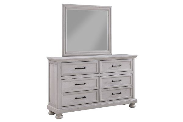 Arthur Light Grey Dresser + Mirror