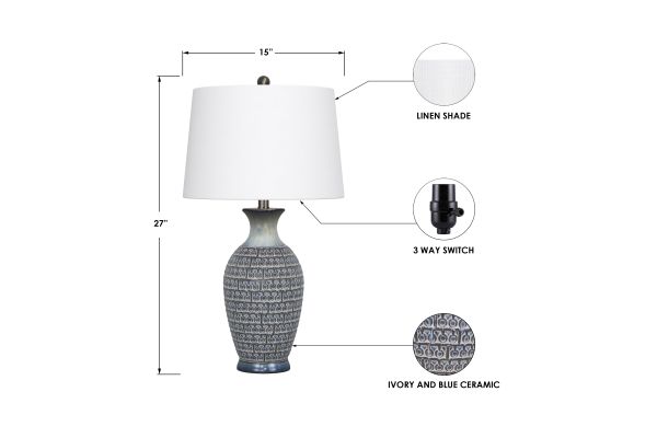 Sophia 27" Table Lamp (Set of 2)