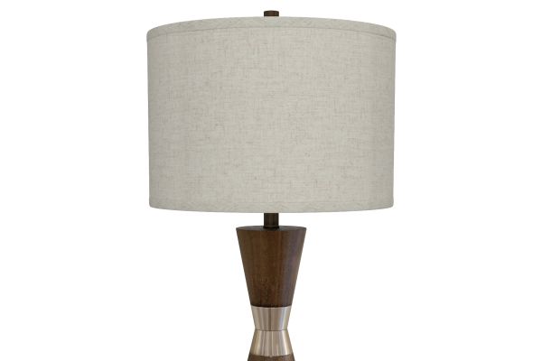 Hourglass 30.5" Brown Resin & Metal Table Lamps (Set of 2 Contemporary)