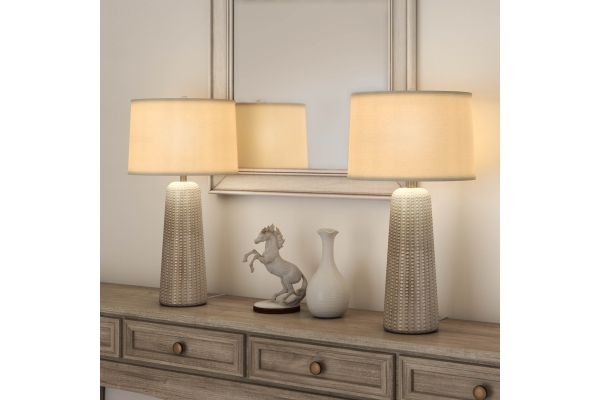 Marissa 31" Table Lamps (Set of 2 Coastal Transitional Look)