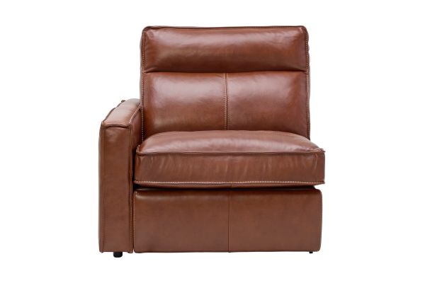 Berlin 6-Piece Dual Power Reclining Leather Sectional with Right Arm Facing Chaise