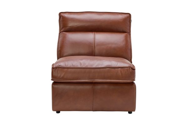 Berlin 6-Piece Dual Power Reclining Leather Sectional with Right Arm Facing Chaise