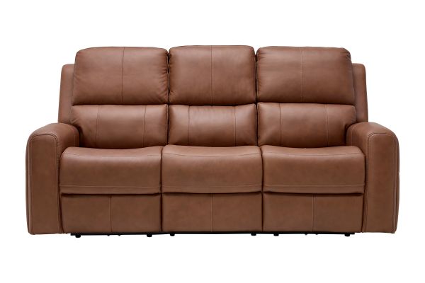 Linton Caramel Triple Power Reclining Sofa 