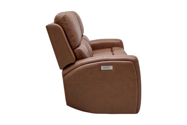 Linton Caramel Triple Power Reclining Sofa