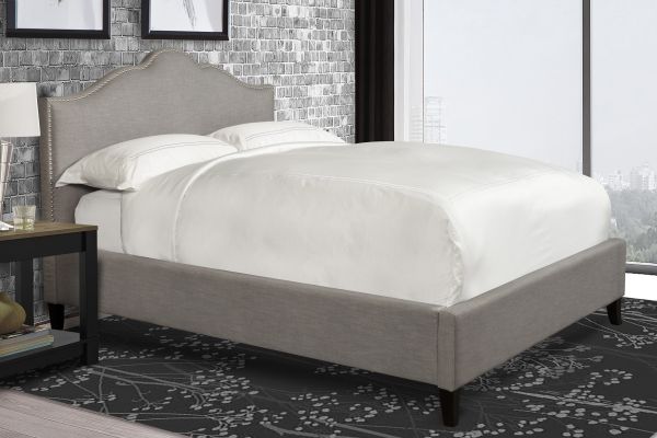 Blaire Queen Grey Upholstered Bed 