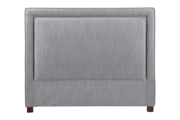 Olivia Queen Grey Upholstered Bed