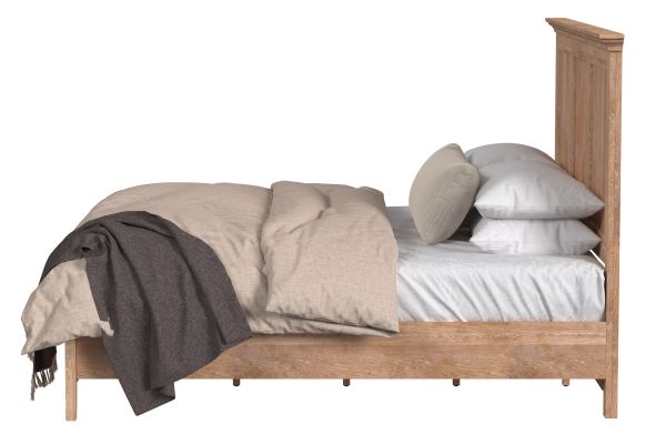 San Mateo 3-Piece Natural King Panel Bedroom Set