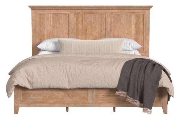San Mateo 5-Piece Natural King Panel Bedroom Set