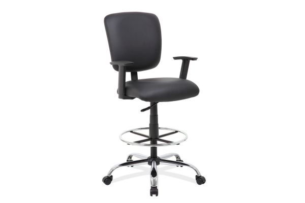 OfficeSource | Task Force | Task Stool with Footring and Chrome Base