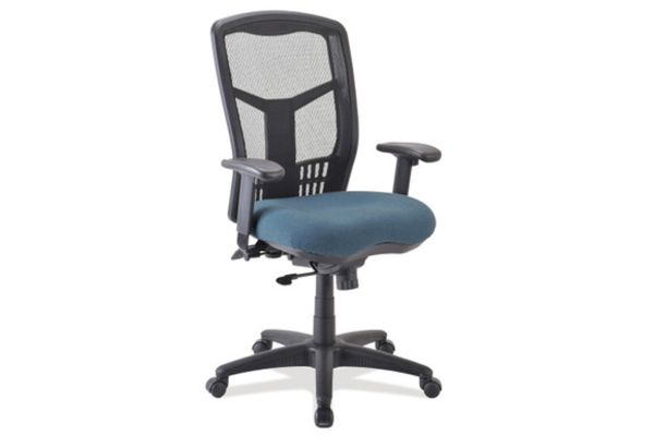 OfficeSource CoolMesh Synchro, High Back Mesh Chair with Seat Slider and Black Frame