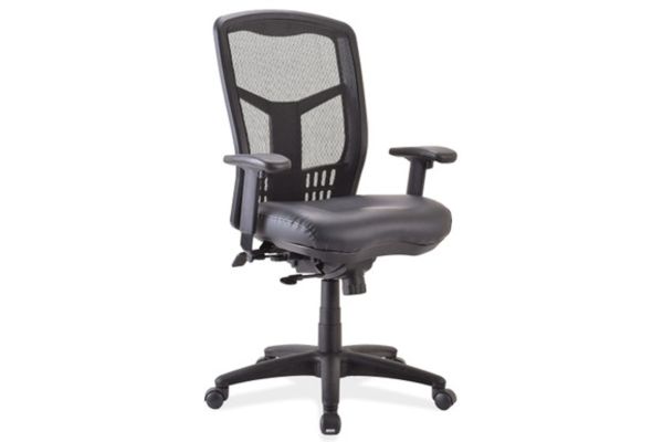 OfficeSource CoolMesh Synchro, High Back Mesh Chair with Seat Slider and Black Frame