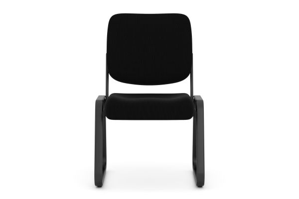 OfficeSource | Value Collection | Armless, Sled Base Guest Chair with Black Frame