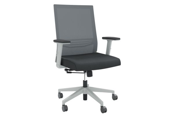 OfficeSource | Oslo | Mid Back Mesh Task Chair with Adjustable Arms
