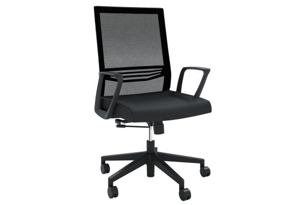 OfficeSource | Oslo | Mid-Back Mesh Conference Chair with Fixed Arms