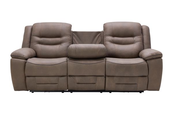 Rockford Brown Dual Power Reclining Sofa