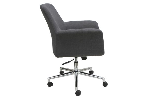 OfficeSource Bolster Collection Mid Back Swivel Chair with 5 Star Chrome Base